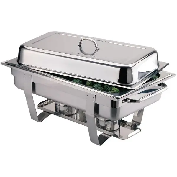 Set Chafing Dishes | MILAN | RVS | 1/1 GN (9L) | Incl. Brandpastas | 2 Stuks
