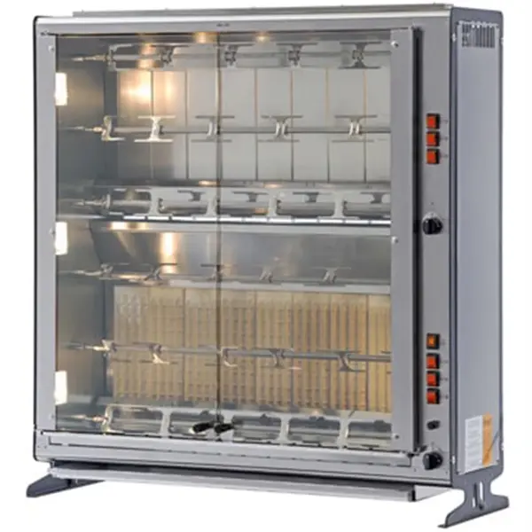 Kippengrill | VERTICALI ELBA | Gas | 6 Spitten | 36 Kippen | 28kW/0.19kW (230V) | Piëzo Ontsteking | 1121x391x1220(h)mm