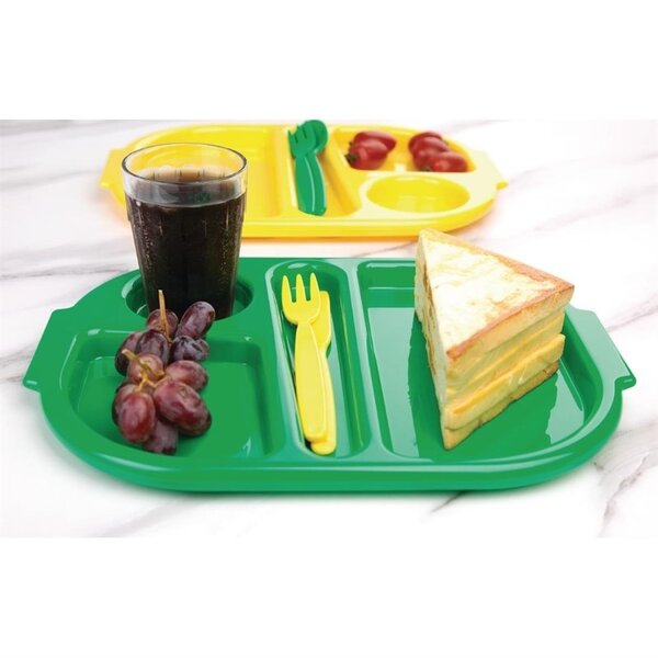 Maaltijdtrays | KRISTALLON | Kunststof | Groen | 10 Stuks | 375x278x27(h)mm
