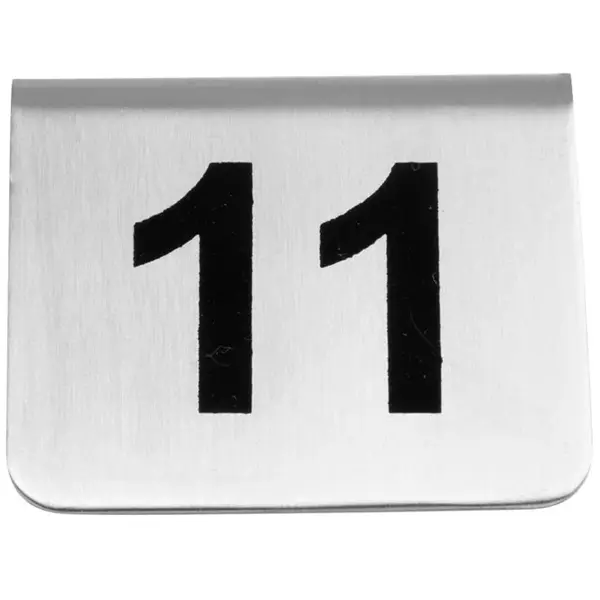 Tafelnummers | RVS | 11 t/m 20 | 2-zijdig | 10 Stuks | 51x38x35(h)mm