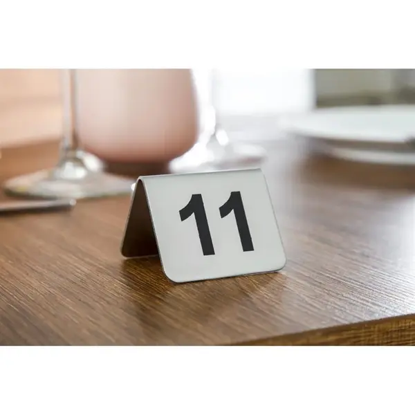Tafelnummers | RVS | 11 t/m 20 | 2-zijdig | 10 Stuks | 51x38x35(h)mm