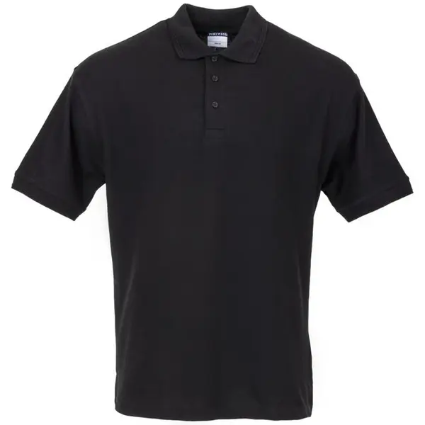 Poloshirt | Polyester/Katoen | Zwarte | Korte Mouw | Unisex