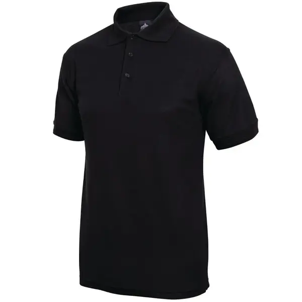 Poloshirt | Polyester/Katoen | Zwarte | Korte Mouw | Unisex