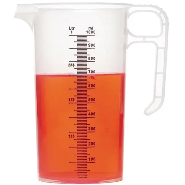 Maatbekerset | PRO-JUG | Kunststof | 250ml/500ml/1L | Maatverdeling