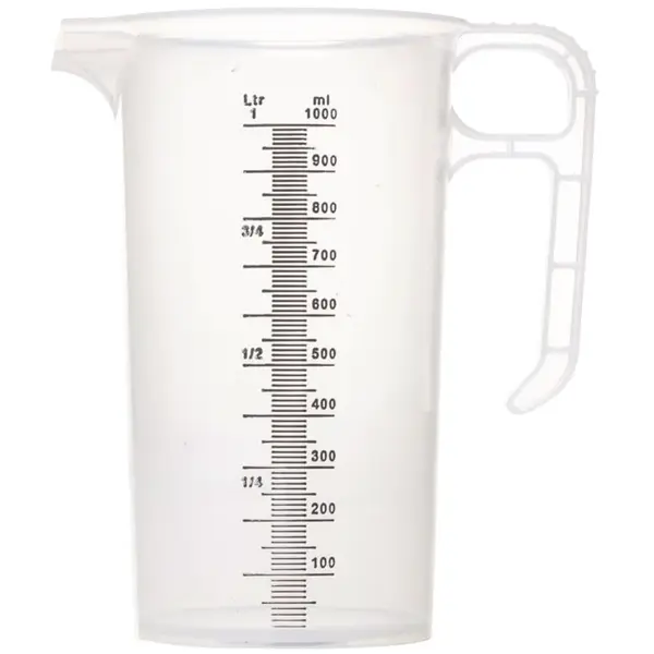Maatbeker | PRO-JUG | Kunststof | 1L | Maatverdeling | Ø114x187(h)mm