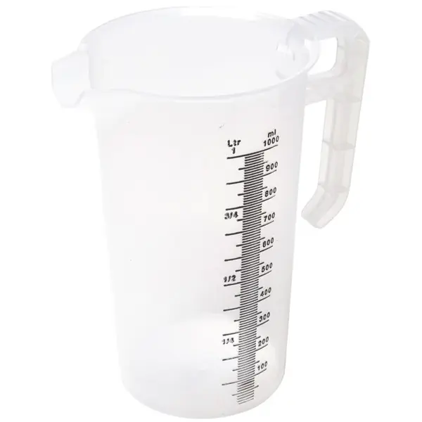 Maatbeker | PRO-JUG | Kunststof | 1L | Maatverdeling | Ø114x187(h)mm