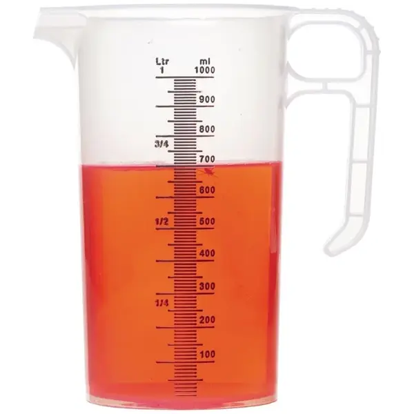 Maatbeker | PRO-JUG | Kunststof | 1L | Maatverdeling | Ø114x187(h)mm