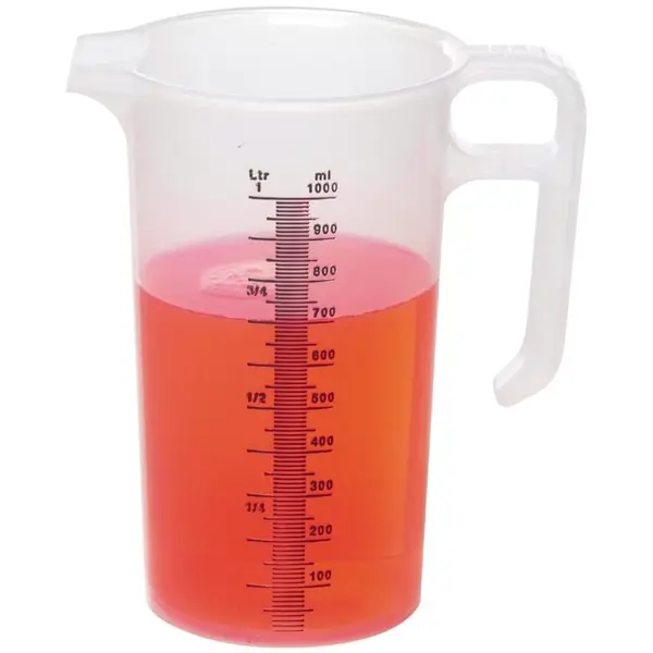 Maatbeker | PRO-JUG | Kunststof | 1L | Maatverdeling | Ø114x187(h)mm