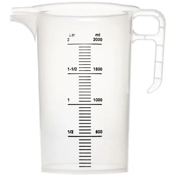 Maatbeker | PRO-JUG | Kunststof | 2L | Maatverdeling | Ø155x225(h)mm