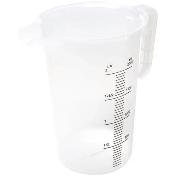 Maatbeker | PRO-JUG | Kunststof | 2L | Maatverdeling | Ø155x225(h)mm