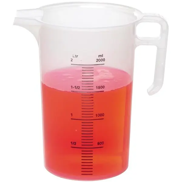 Maatbeker | PRO-JUG | Kunststof | 2L | Maatverdeling | Ø155x225(h)mm