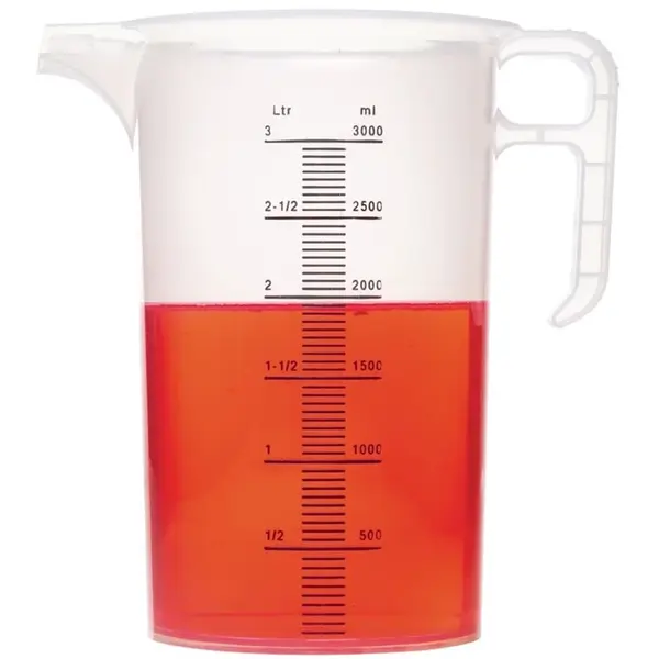 Maatbeker | PRO-JUG | Kunststof | 3L | Maatverdeling | Ø174x249(h)mm