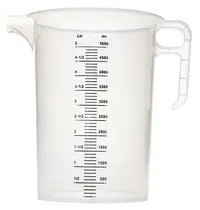 Pro-Measures Maatbeker | PRO-JUG | Kunststof | 5L | Maatverdeling | Ø208x270(h)mm 