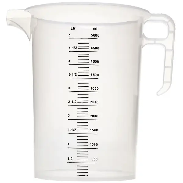 Maatbeker | PRO-JUG | Kunststof | 5L | Maatverdeling | Ø208x270(h)mm