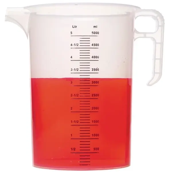 Maatbeker | PRO-JUG | Kunststof | 5L | Maatverdeling | Ø208x270(h)mm