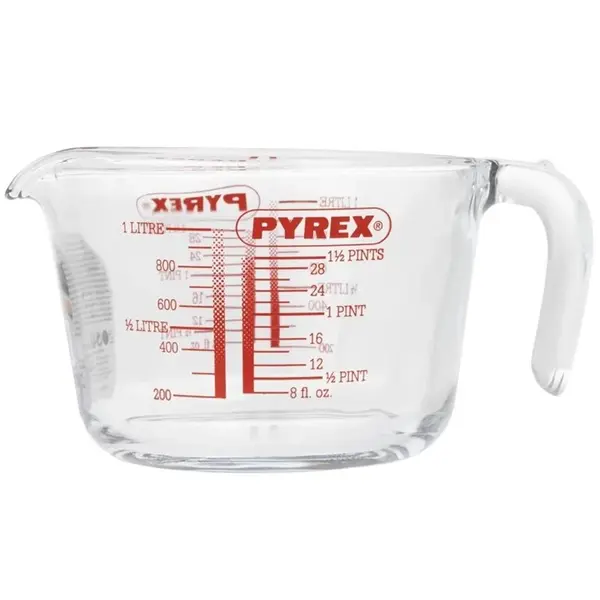 Maatbeker | Glas | 1L | Maatverdeling | 155x110x210(h)mm