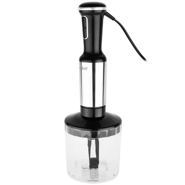 Staafmixerset | Incl. Maatbeker + Garde + Hakmolen + Accessoire-Adapter | Regelbare Snelheid | 0.8kW (230V) | 56x56x416(h)mm