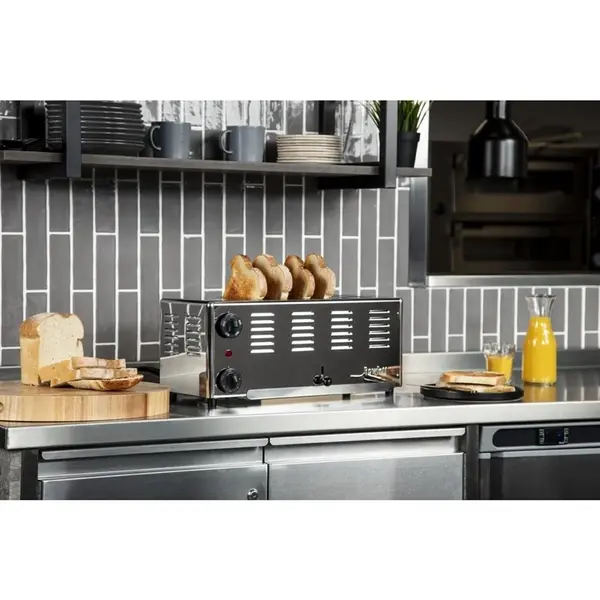 Broodrooster | PREMIER | RVS | 6 Sleuven | 2.6kW (230V) | 497x237x212(h)mm