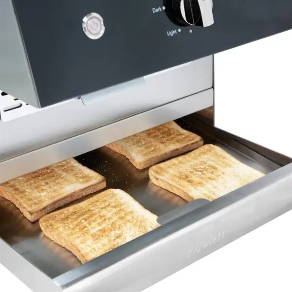 Doorlooptoaster | RVS | Dubbel | ≤250/u | 2.48kW (230V) | 400x585x470(h)mm