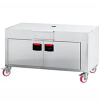 ElanGrill Onderkast | ElanGrill VERTICALE ELBA 24P/36P Kippengrills | Wielen | 628(h)mm