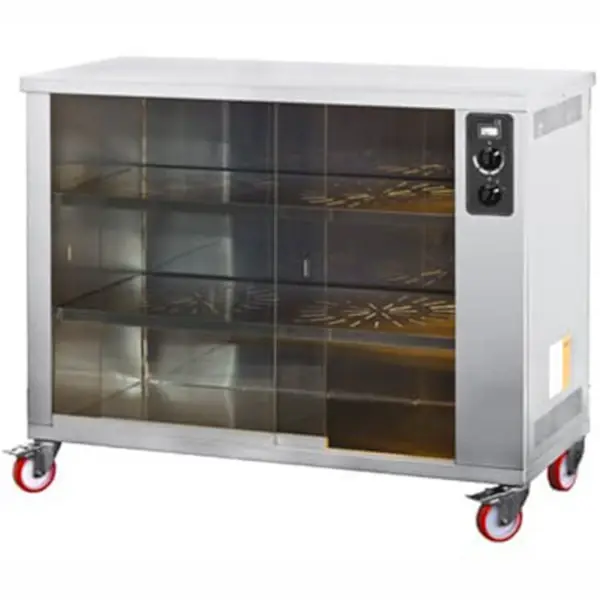 Warmhoudonderkast | ElanGrill VERTICALI ELBA 18P/24P Kippengrills | 2kW | Wielen (Geremd) | 1200x520x980(h)mm