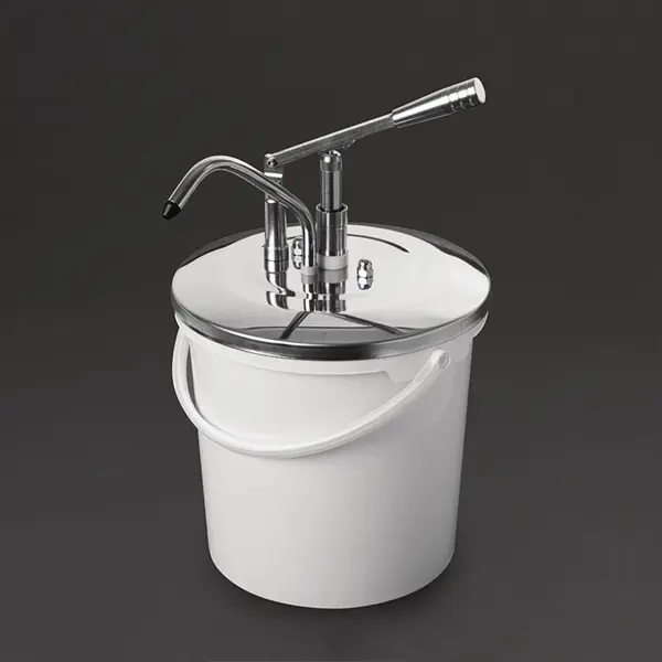 Sausdispenser | Kunststof/RVS | 10L | Instelbare portie 40ml | Ø275x440(h)mm