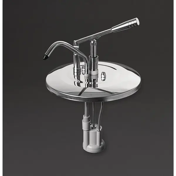 Sausdispenser | Kunststof/RVS | 10L | Instelbare portie 40ml | Ø275x440(h)mm