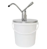 Schneider Sausdispenser | Kunststof/RVS | 10L | Instelbare portie 40ml | Ø275x440(h)mm
