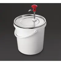 Schneider Sausdispenser | Kunststof/RVS | 10L | Instelbare portie 30ml | Ø275x400(h)mm