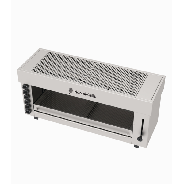 Pita-oven | Gas | Waterverdampingssysteem | 6 Infrarood Gasbranders | 16.2kW | 1290x430x600(h)mm