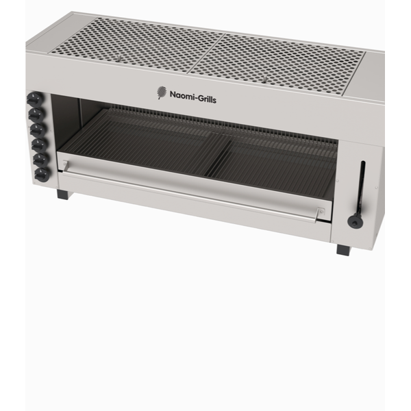 Pita-oven | Gas | Waterverdampingssysteem | 6 Infrarood Gasbranders | 16.2kW | 1290x430x600(h)mm