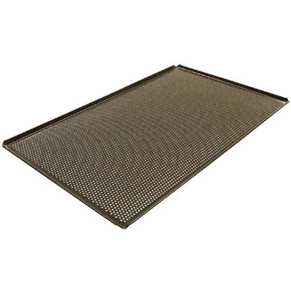 Bakplaat | Aluminium (Antiaanbaklaag) | EN600x400 | Geperforeerd | 600x400x10(h)mm