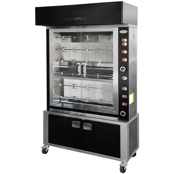 Kippengrill | VERTICALI ELBA PLUS | Elektrisch | 6 Spitten | 36 Kippen | 15kW (400V) | 1175x500x1386(h)mm