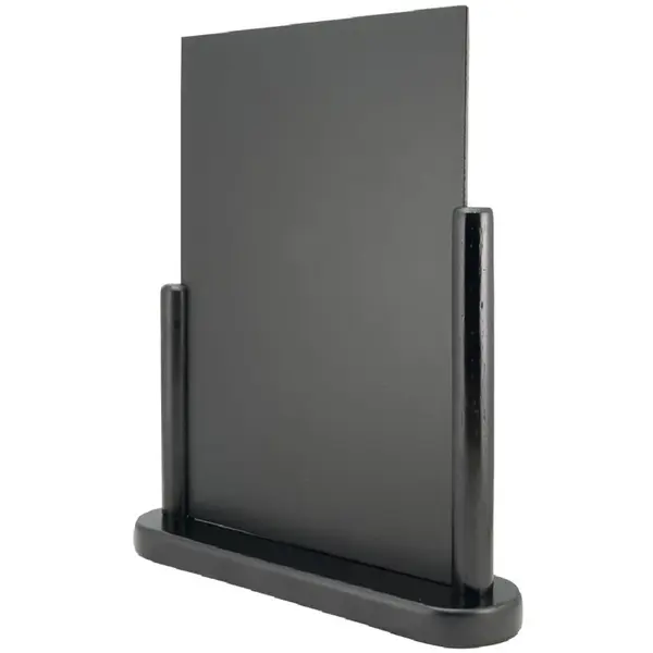 Tafelkrijtbord | ELEGANT | Hout | Zwart | Schrijfvlak 210x300 (A4) | 2-Zijdig | 270x70x320(h)mm