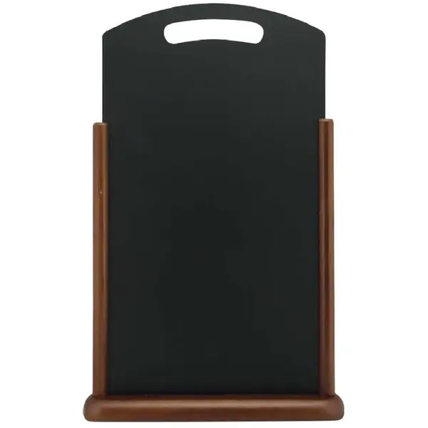Tafelkrijtbord | Hout | Donkerbruin | 2-Zijdig | 350x70x530(h)mm