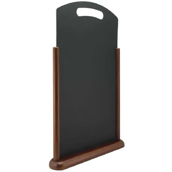 Tafelkrijtbord | Hout | Donkerbruin | 2-Zijdig | 350x70x530(h)mm