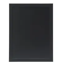 Securit Wandkrijtbord | WOODY | Hout | Zwart | 2-Zijdig | Incl. Montageset | 335x8x435(h)mm 