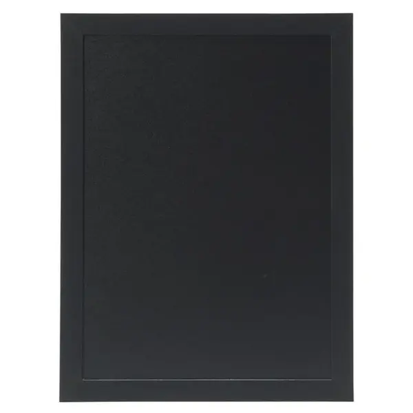 Wandkrijtbord | WOODY | Hout | Zwart | 2-Zijdig | Incl. Montageset | 335x8x435(h)mm