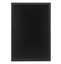 Securit Wandkrijtbord | WOODY | Hout | Zwart | 2-Zijdig | Incl. Montageset | 600x400mm 