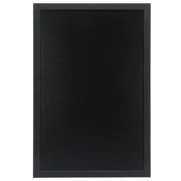 Wandkrijtbord | WOODY | Hout | Zwart | 2-Zijdig | Incl. Montageset | 600x400mm