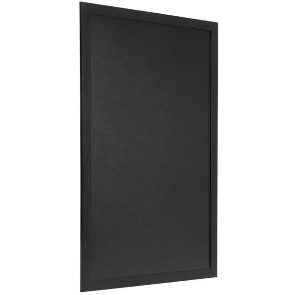Wandkrijtbord | WOODY | Hout | Zwart | 2-Zijdig | Incl. Montageset | 600x400mm