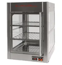 ElanGrill Warmhoudvitrine | TAVOLA CALDA | RVS | 65°C | Geventileerd | 3 Niveaus | Zelfbediening | 1.45kW (230V) | Bevochtiging | 629x713x881(h)mm