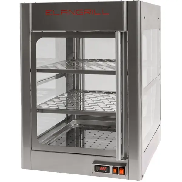 Warmhoudvitrine | TAVOLA CALDA | RVS | 65°C | Geventileerd | 3 Niveaus | Zelfbediening | 1.45kW (230V) | Bevochtiging | 629x713x881(h)mm