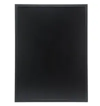 Securit Wandkrijtbord | WOODY | Hout | Zwart | 2-Zijdig | Incl. Montageset | 800x600mm 