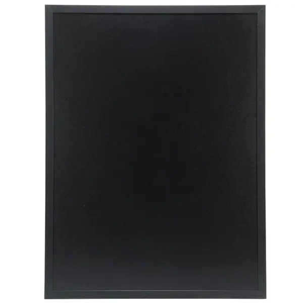 Wandkrijtbord | WOODY | Hout | Zwart | 2-Zijdig | Incl. Montageset | 800x600mm