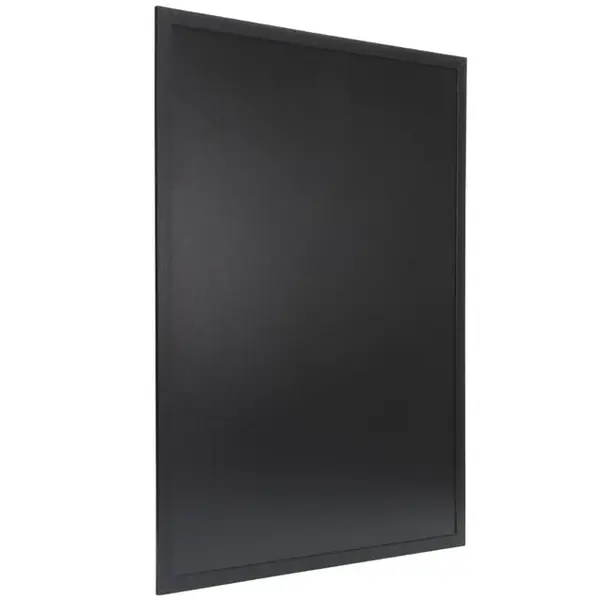 Wandkrijtbord | WOODY | Hout | Zwart | 2-Zijdig | Incl. Montageset | 800x600mm