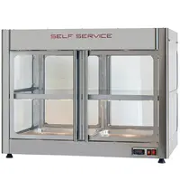 ElanGrill Warmhoudvitrine | TAVOLA CALDA | RVS | 65°C | Geventileerd | 3 Niveaus | Zelfbediening | 1.87kW (230V) | Bevochtiging | 1154x713x881(h)mm 