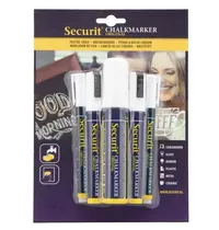 Securit Krijtstiften | ORIGINAL | Wit | 1-2mm | 5 Stuks | 27x27x155(h)mm