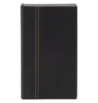 Securit Rekeningmap | TRENDY | Kunstleer | Zwart | Magnetisch Deksel | 125x23x183(h)mm