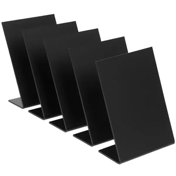 Tafelbordjes | Kunststof | Voor Krijtstift | A7 Formaat | 5 Stuks | 74x105(h)mm